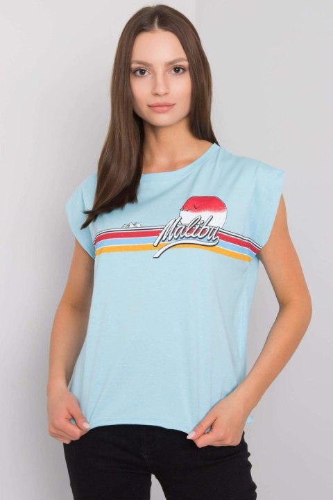Tshirt Damski Model FA-BZ-7139.73P Light Blue - Fancy Tshirt Damski Model FA-BZ-7139.73P Light Blue - Fancy