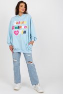 Bluza Damska Oversize Plus size Model FA-BL-8117.48 Light Blue - Fancy