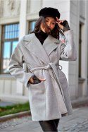 Płaszcz Damski Model CZB PLA0027 Grey - Roco Fashion