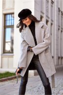 Płaszcz Damski Model CZB PLA0027 Grey - Roco Fashion