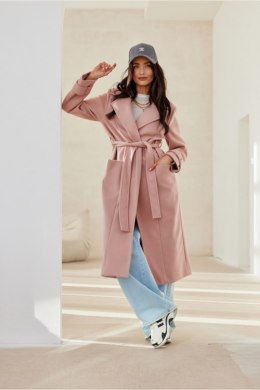 Płaszcz Damski Model Katsy ROZ PLA0041 Pink - Roco Fashion