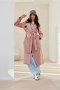 Płaszcz Damski Model Katsy ROZ PLA0041 Pink - Roco Fashion