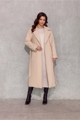 Płaszcz Damski Model Vivienne BEZ PLA0039 Beige - Roco Fashion