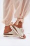 Klapki damskie skórzane Model Artiker 56C2145 Light Beige