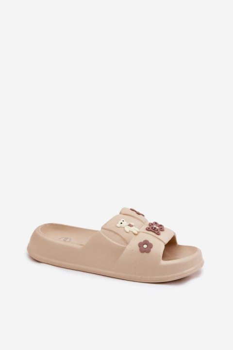 Sandał Klapki Model Redienna 25SD11--8912 Beige - Step in style Sandał Klapki Model Redienna 25SD11--8912 Beige - Step in style
