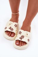 Sandał Klapki Model Redienna 25SD11-8912 Ecru - Step in style