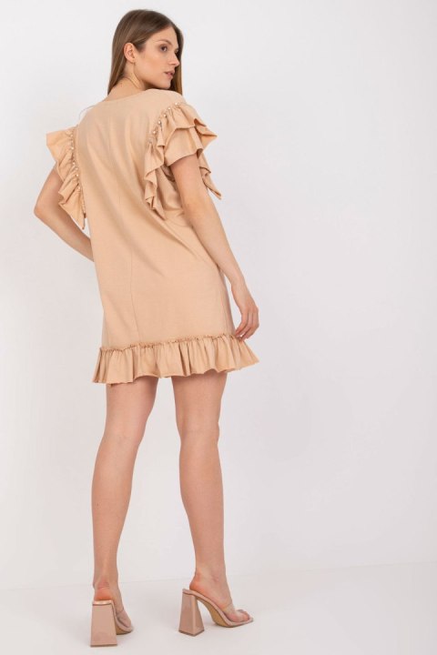 Sukienka Model FA-SK-7017.72P Beige - Fancy Sukienka Model FA-SK-7017.72P Beige - Fancy
