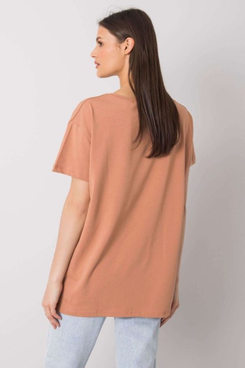 T-shirt Damski Model FA-TS-6892.88 Camel - Fancy T-shirt Damski Model FA-TS-6892.88 Camel - Fancy