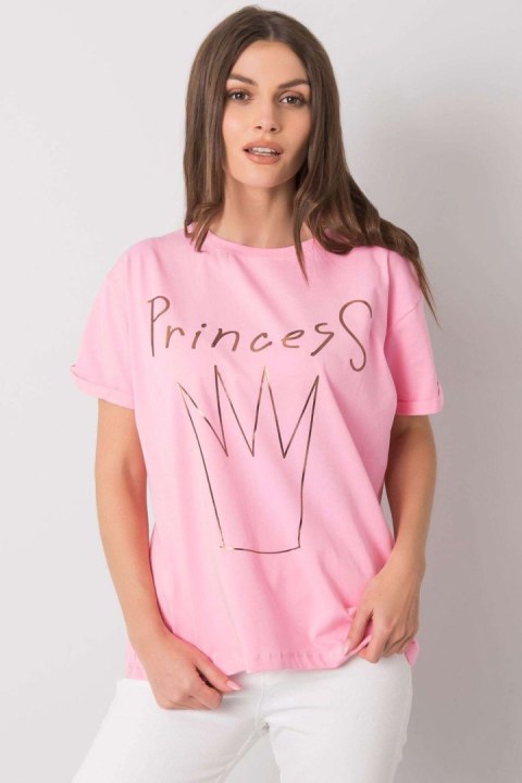 T-shirt Damski Model FA-TS-7121.88P Pink - Fancy T-shirt Damski Model FA-TS-7121.88P Pink - Fancy