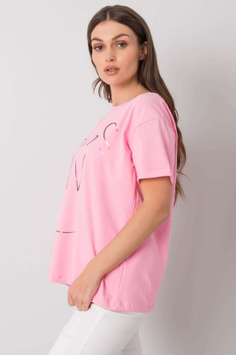 T-shirt Damski Model FA-TS-7121.88P Pink - Fancy T-shirt Damski Model FA-TS-7121.88P Pink - Fancy