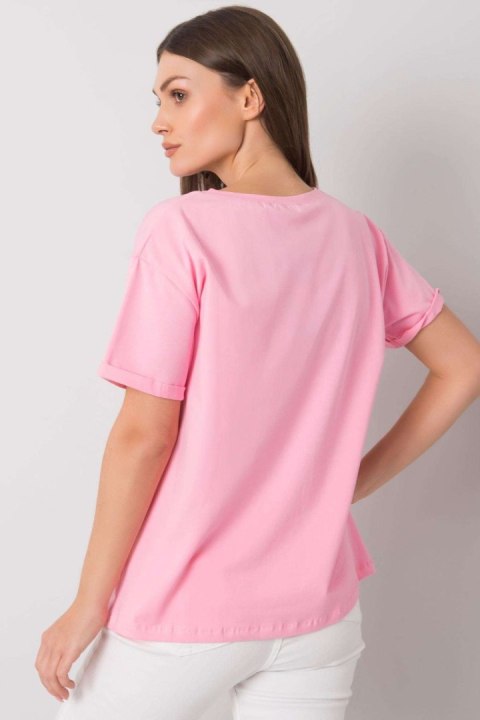 T-shirt Damski Model FA-TS-7121.88P Pink - Fancy T-shirt Damski Model FA-TS-7121.88P Pink - Fancy