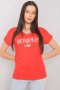 T-shirt Damski Model FA-TS-7142.37P Red - Fancy
