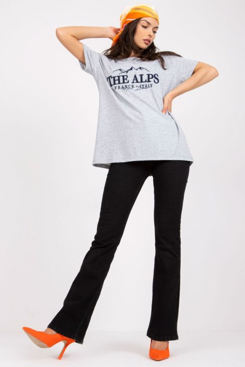 T-shirt Damski Model FA-TS-7720.43P Grey - Fancy T-shirt Damski Model FA-TS-7720.43P Grey - Fancy