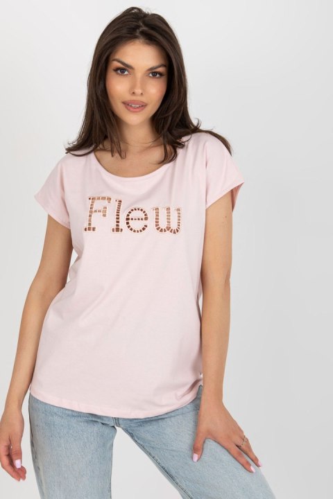T-shirt Damski Model FA-TS-8515.46 Light Pink - Fancy T-shirt Damski Model FA-TS-8515.46 Light Pink - Fancy