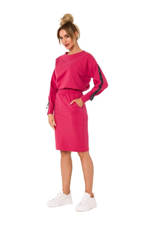 Spódnica Model MOE728 Coral - Moe Spódnica Model MOE728 Coral - Moe