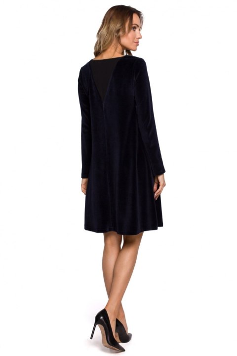 Sukienka Model MOE566 Navy - Moe Sukienka Model MOE566 Navy - Moe