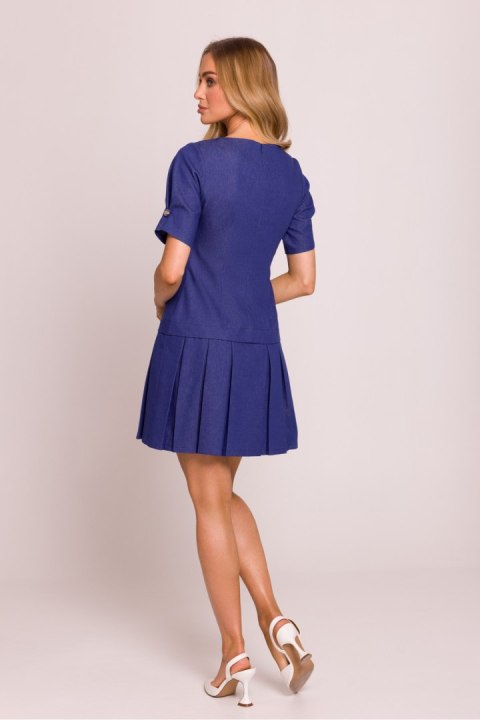 Sukienka Model MOE842 Blue - Moe Sukienka Model MOE842 Blue - Moe