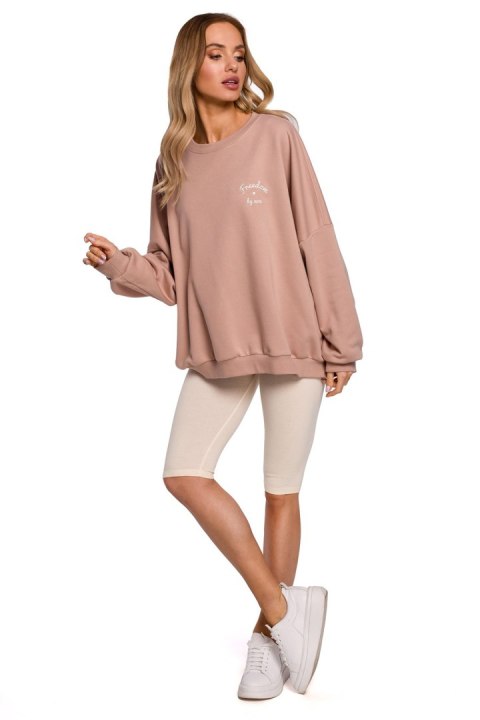 Legginsy damskie Model MOE593 Śmietana - Moe Legginsy damskie Model MOE593 Śmietana - Moe