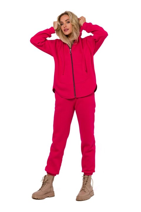 Spodnie Dresowe Model MOE760 Malina - Moe Spodnie Dresowe Model MOE760 Malina - Moe