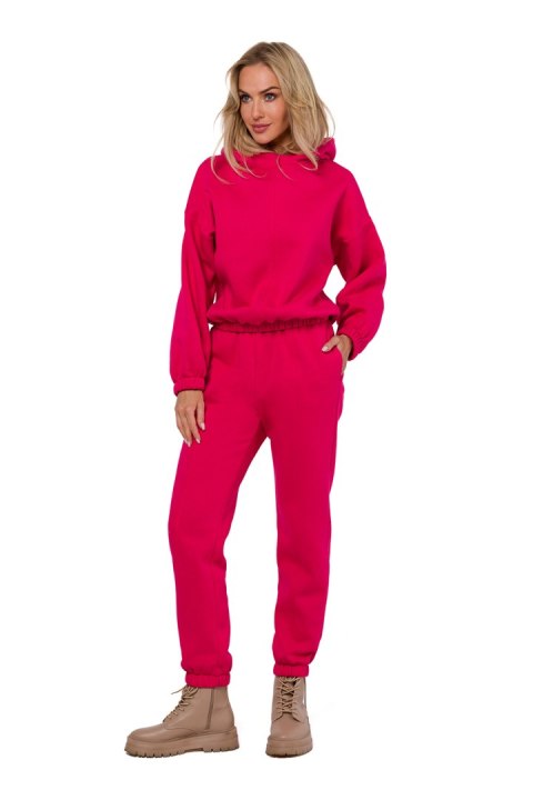 Bluza Damska Model MOE759 Malina - Moe Bluza Damska Model MOE759 Malina - Moe