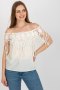 Bluzka damska hiszpanka Model AT-BZ-1801.87 Light Beige - AT