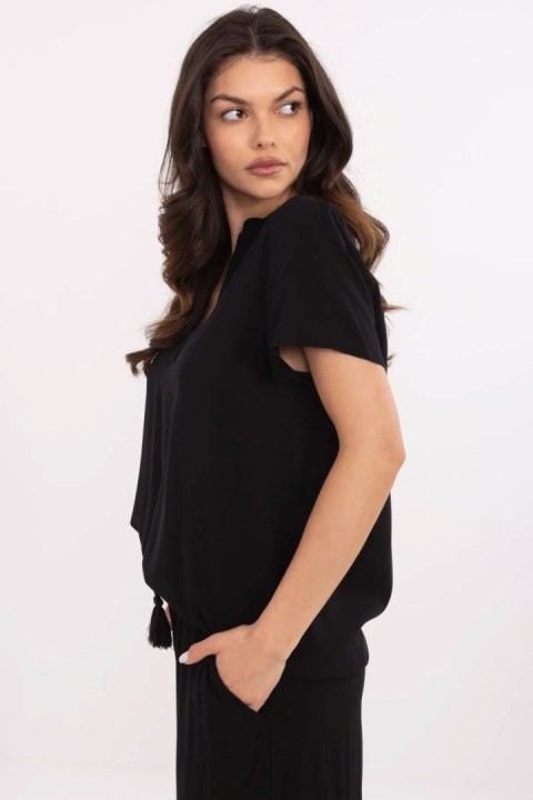 Bluzka damska Model D73761M11173A Black - Sublevel Bluzka damska Model D73761M11173A Black - Sublevel