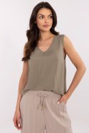 Bluzka damska Top Model D73761M11218A Khaki - Sublevel