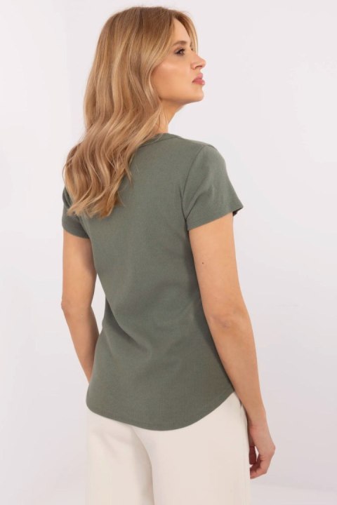 Bluzka damska Model DHJ-BZ-25168.00 Khaki - Italy Moda Bluzka damska Model DHJ-BZ-25168.00 Khaki - Italy Moda