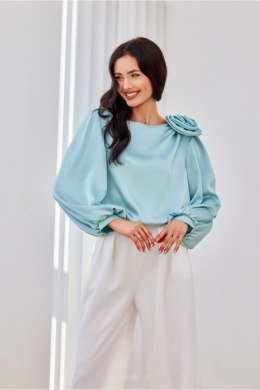Bluzka damska elegancka Model Evelyn MIE BLU0194 Mint - Roco Fashion