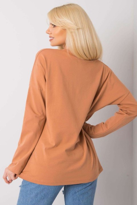 Bluzka damska Model FA-BZ-7384.29X Light Brown - Fancy Bluzka damska Model FA-BZ-7384.29X Light Brown - Fancy