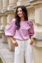 Bluzka damska Model Giana RCO BLU0178 Pink - Roco Fashion