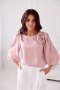 Bluzka damksa Model Giana ROZ BLU0178 Pink - Roco Fashion