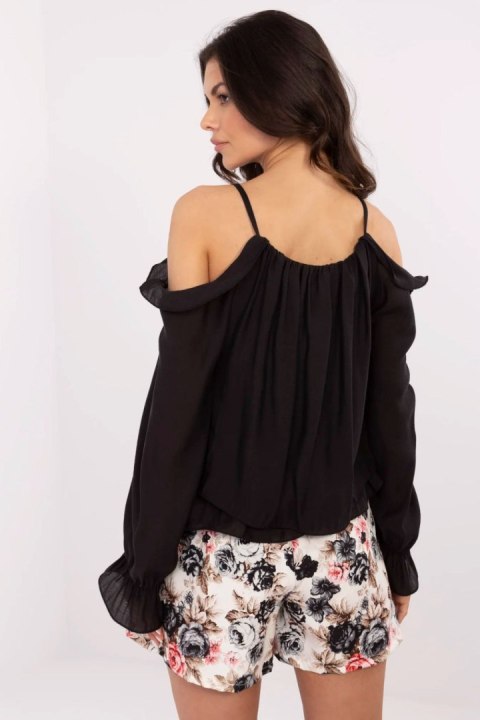 Bluzka Model MI-BZ-26600.85 Black - Italy Moda Bluzka Model MI-BZ-26600.85 Black - Italy Moda