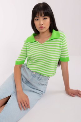 Bluzka damska w paski Model BA-BZ-1439.68 Light Green - Badu