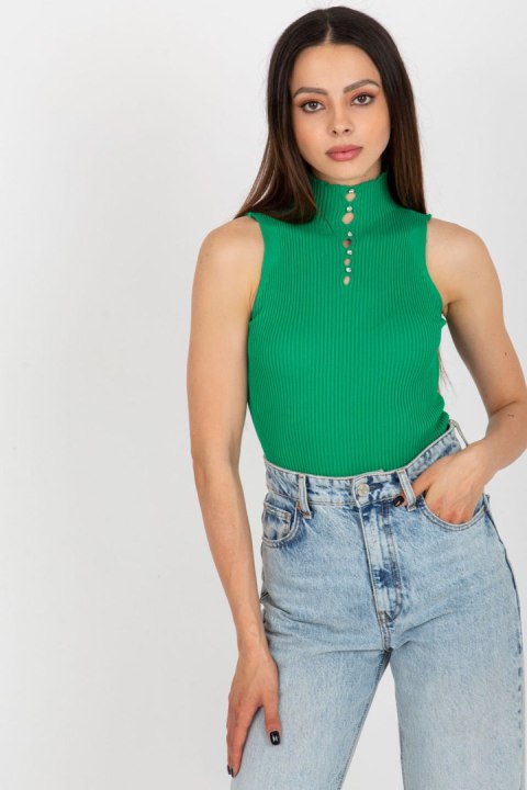 Bluzka damska Top Model BA-BZ-2301.00P Green - Badu Bluzka damska Top Model BA-BZ-2301.00P Green - Badu