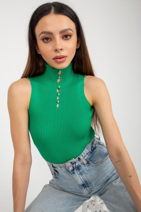 Bluzka damska Top Model BA-BZ-2301.00P Green - Badu Bluzka damska Top Model BA-BZ-2301.00P Green - Badu