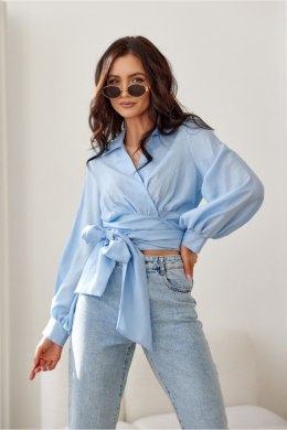 Bluzka damska Model Bella BLE BLU00205 Błękit - Roco Fashion