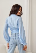 Bluzka damska Model Bella BLE BLU00205 Błękit - Roco Fashion