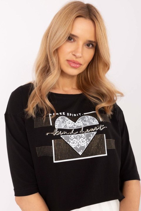 Bluzka damska Model CLM-BZ-0012.94 Black Bluzka damska Model CLM-BZ-0012.94 Black