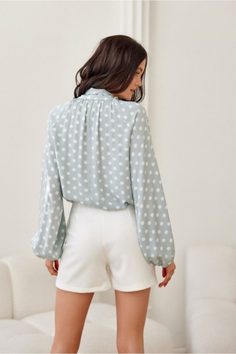 Bluzka damska Model Carly MIE BLU0203 Mint - Roco Fashion Bluzka damska Model Carly MIE BLU0203 Mint - Roco Fashion
