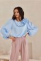 Bluzka damska elegancka Model Evelyn BLE BLU0194 Blue - Roco Fashion