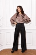 Bluzka damska elegancka Model Evelyn JBR BLU0194 Light Brown - Roco Fashion