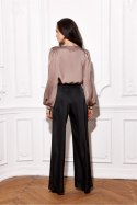 Bluzka damska elegancka Model Evelyn JBR BLU0194 Light Brown - Roco Fashion