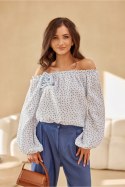 Bluzka Model Lima BLU0207-04K White - Roco Fashion