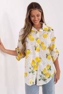 Koszula Damska Model MI-KS-359.17 Ecru - Italy Moda