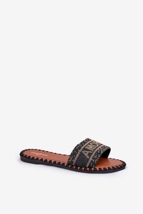 Klapki damskie Model Dorfedi SS-146 Black Klapki damskie Model Dorfedi SS-146 Black