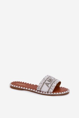 Klapki damskie Model Dorfedi SS-146 White