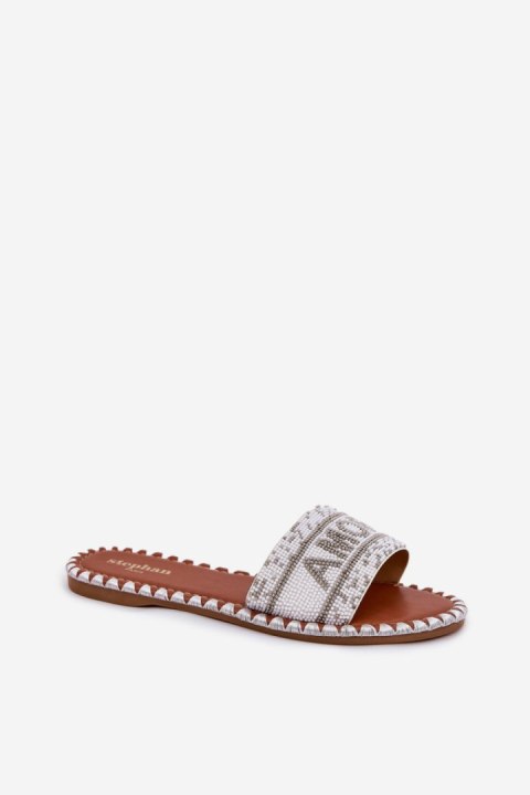 Klapki damskie Model Dorfedi SS-146 White Klapki damskie Model Dorfedi SS-146 White