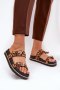 Klapki damskie Model Ziferte LD-27 Brown Panterka