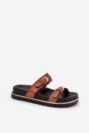 Klapki damskie Model Ziferte LD-27 Camel